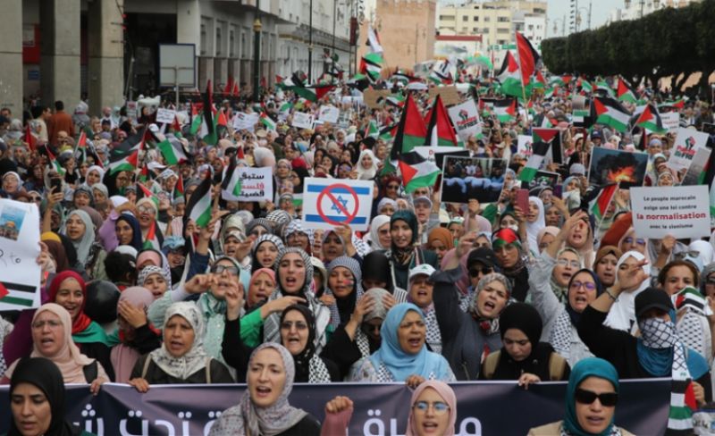 وقفتان بالمغرب دعمًا لفلسطين ورفضًا للتطبيع